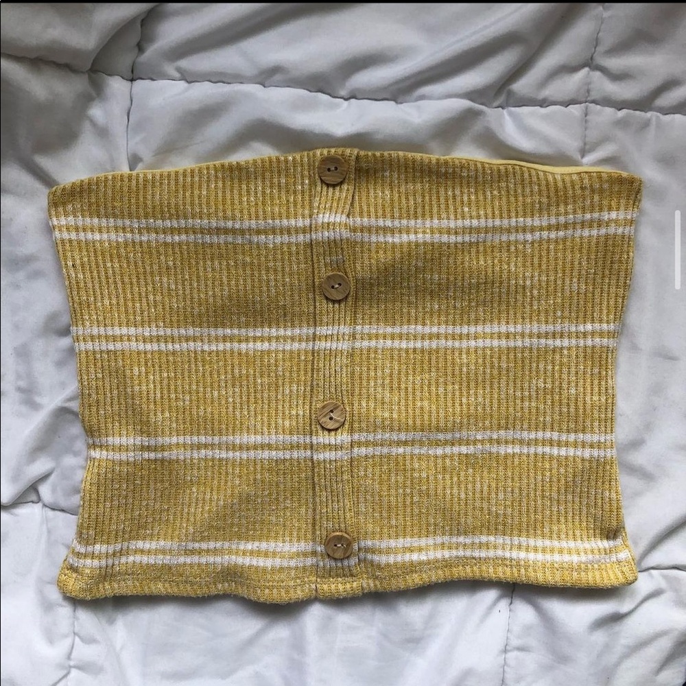 yellow tube top